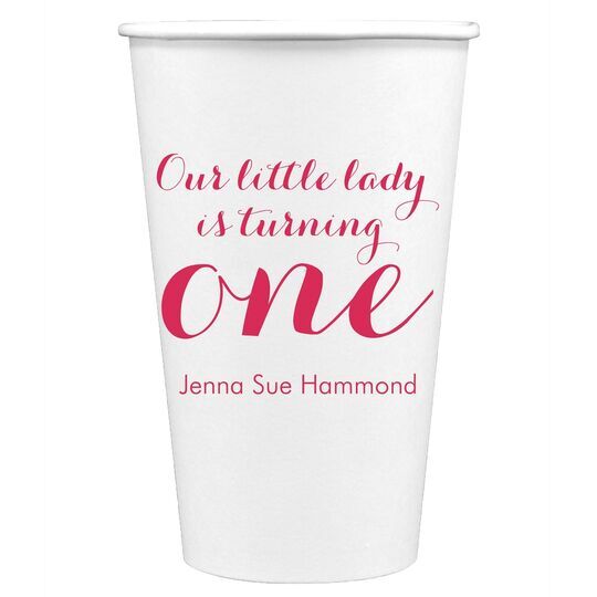 Our Little Lady Paper Coffee Cups